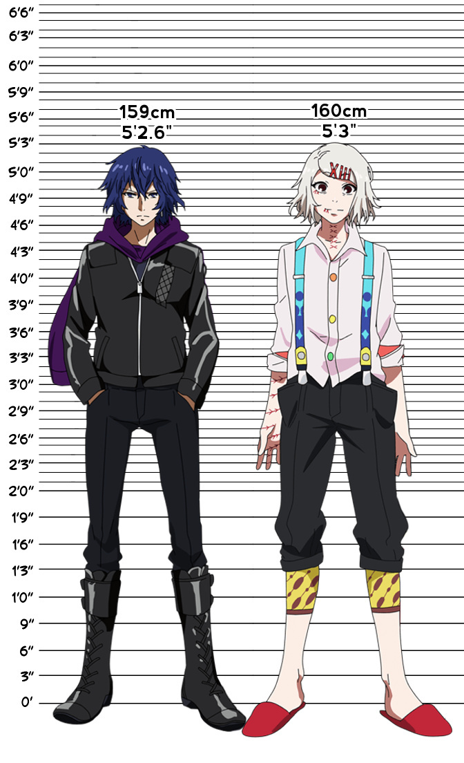 东京食尸鬼身高一览表，涨自信了吗^_^