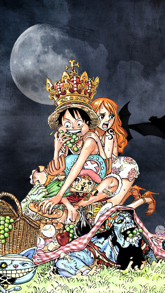 海贼王壁纸分享 路飞娜美[怒骂][哈哈]