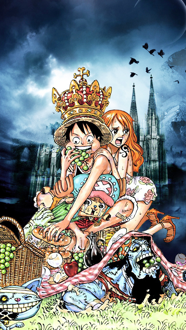 海贼王壁纸分享 路飞娜美[怒骂][哈哈]