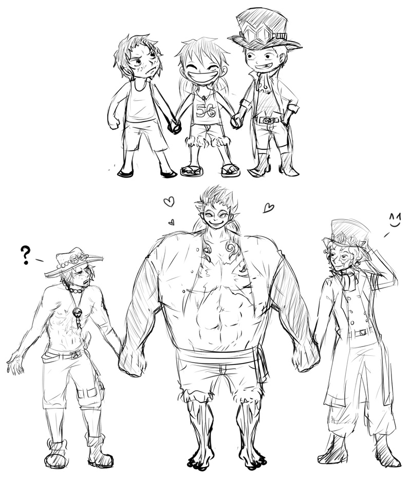 谁画的，好有想法！路飞4档一出，谁与争锋[哈哈]