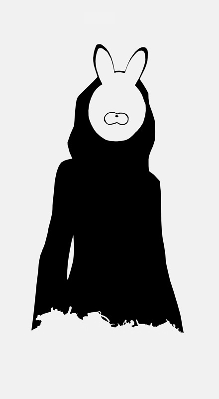 一组简约风格的东京食尸鬼手机壁纸，很有创意^_^