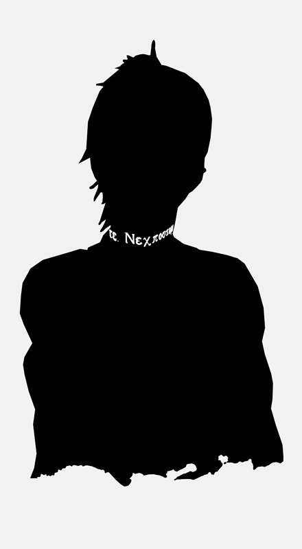 一组简约风格的东京食尸鬼手机壁纸，很有创意^_^