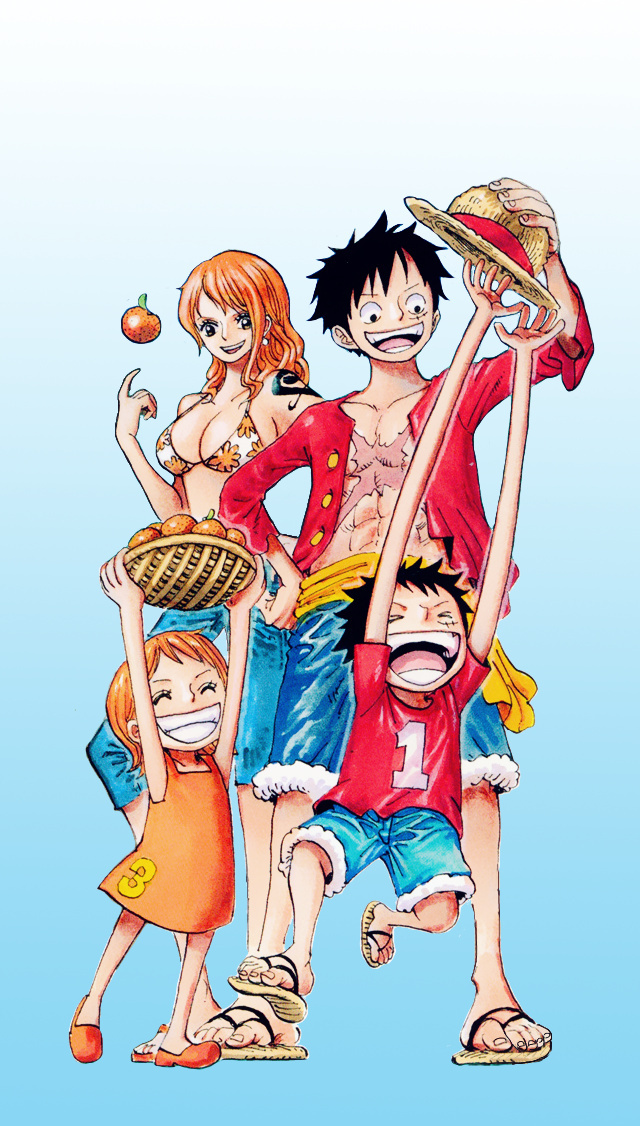 路飞娜美手机壁纸一张[哈哈]