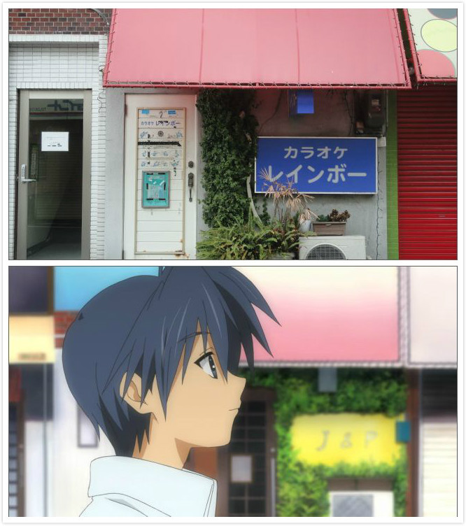 #二次元三次元#动漫CLANNAD现实地点还原，现实环境总比画的要赃，果然是源于现实又高于现实m(_ _)m