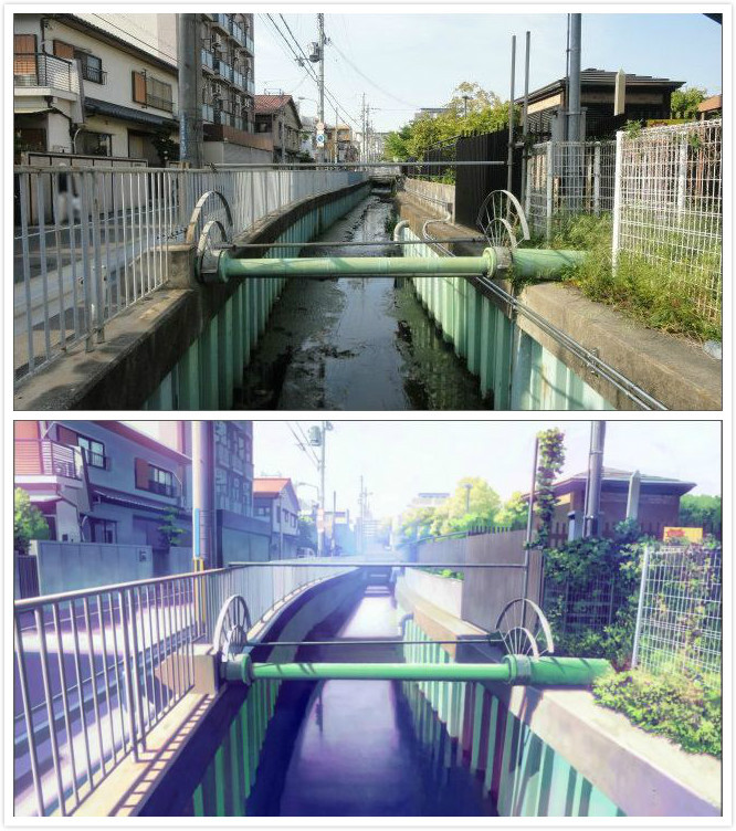 #二次元三次元#动漫CLANNAD现实地点还原，现实环境总比画的要赃，果然是源于现实又高于现实m(_ _)m