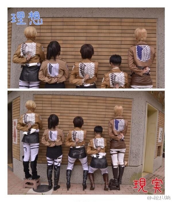 【Coser的理想与现实】说多了都是泪呀，一秒毁掉小清新，又黑我大兵长^_^