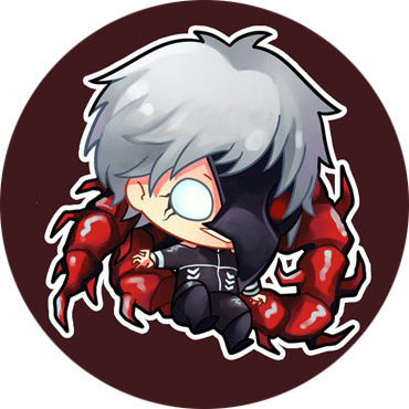 东京食尸鬼Q版头像，萌萌哒，还不默默保存（◕(ｪ)◕）