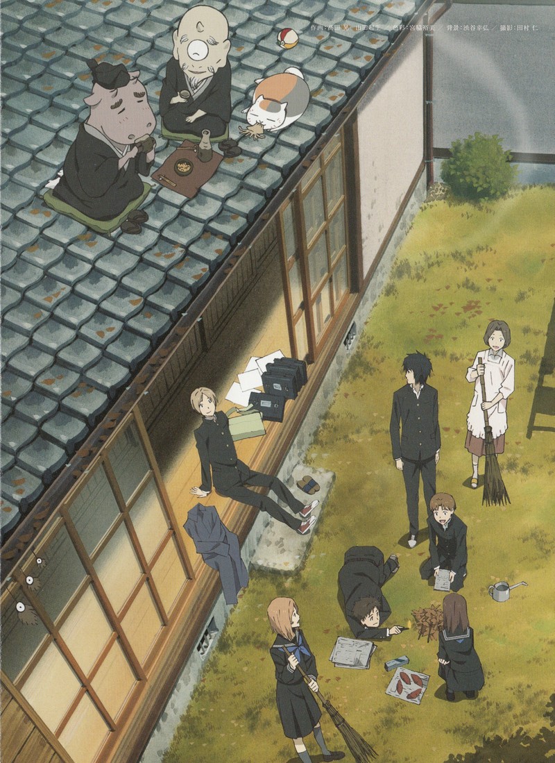 夏目友人帐美图欣赏
只要活着总会遇见温暖
虽然我不善言辞，最近却渐渐明白过来，无论是人是妖，真要真心相对都是一样的，独自一人会很寂寞，会害怕迈出第一步。
--纳兹咩^_^