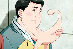 寄生兽里的下巴君，这个设定实在是太坑角色了[哈哈]，完全严肃不起来呀