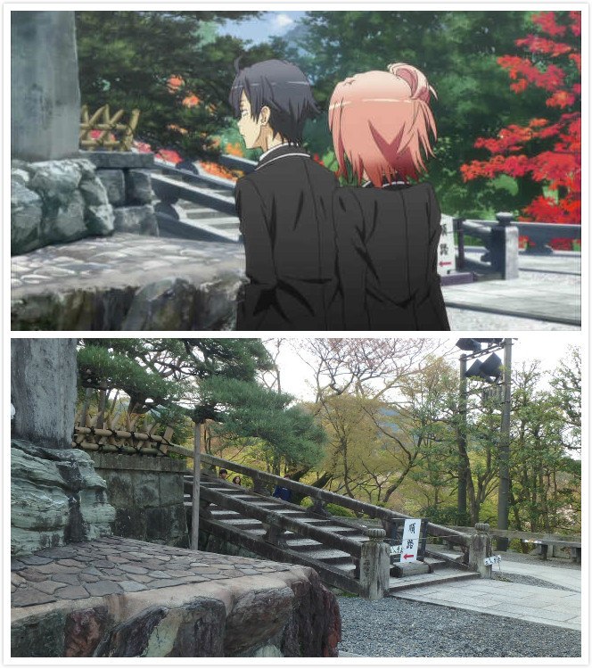 #二次元三次元# 果然我的青春恋爱喜剧搞错了实景对比照，超棒[嘻嘻]