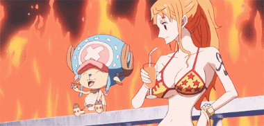 娜美的身材乔巴的萌！山治，我也想要吃冰棒！↖(￣▽￣")