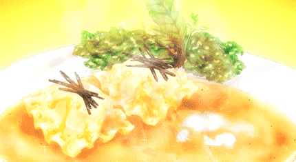 动画中的美食，应该比现实中的还好吃^_^