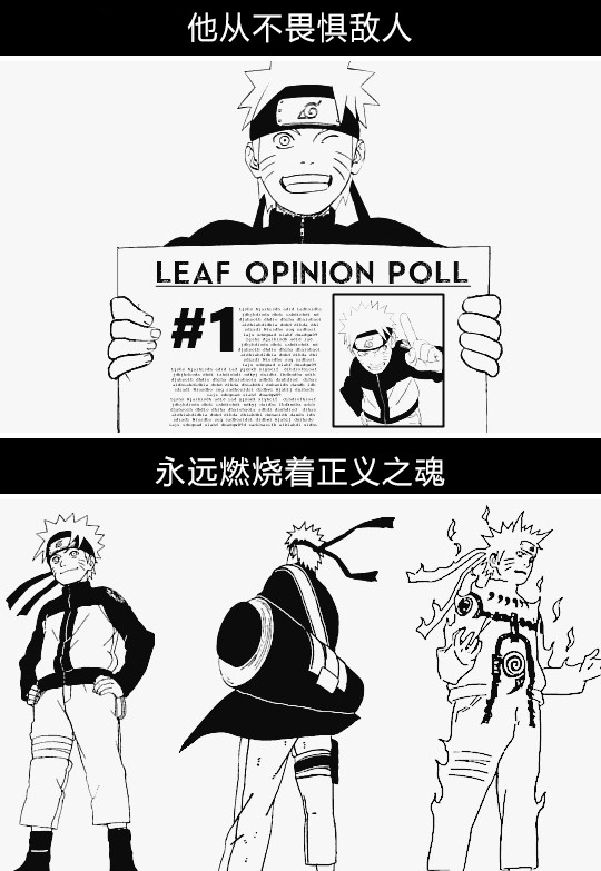 致鸣人的小诗
   ---一代英豪的成长
感觉像看图配文[嘻嘻]