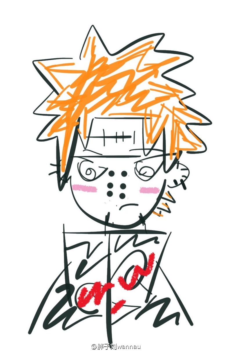 灵魂画手又来了
这一回毁的是晓
简单粗暴到不行[哈哈]