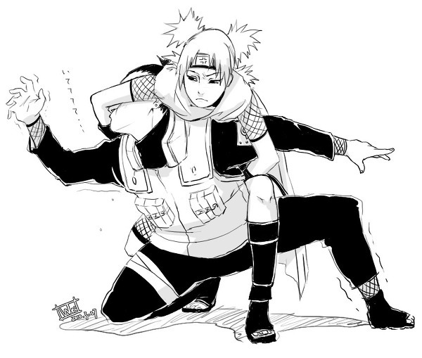 鹿丸除了中忍考试，见到手鞠智商就-200[哈哈]
小时候还吐槽老爹怕老婆，自己长大还不是一样(-__-)b