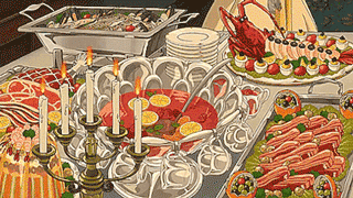 宫崎骏里最经典的一句台词是那句：不要吃太胖噢，会被杀掉哦！[吃惊][笑cry]
话说用筷子可以這麼完美把荷包蛋分一半[吃惊]