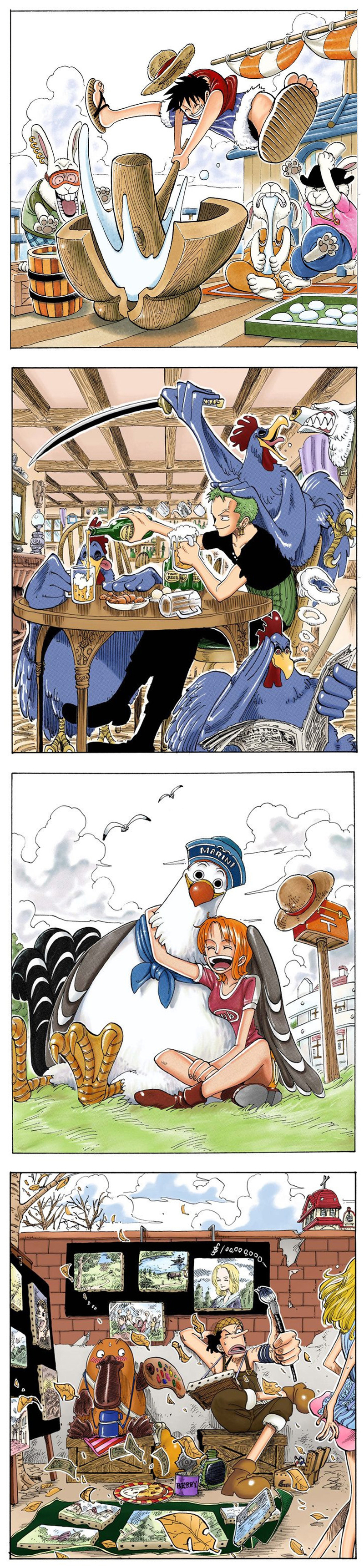 #海贼王#  漫画扉页——草帽一伙