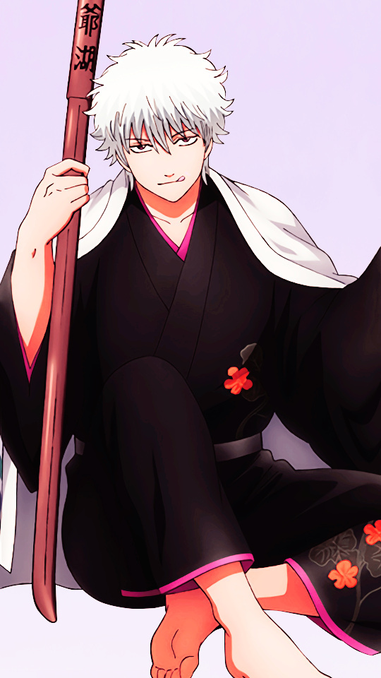 #银魂# 分享一组坂田银时×土方十四郎的手机壁纸，有木有人萌这一对的？