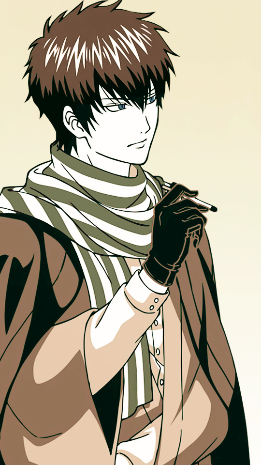 #银魂# 分享一组坂田银时×土方十四郎的手机壁纸，有木有人萌这一对的？