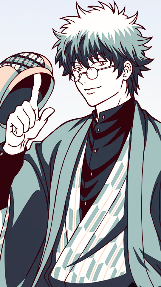 #银魂# 分享一组坂田银时×土方十四郎的手机壁纸，有木有人萌这一对的？