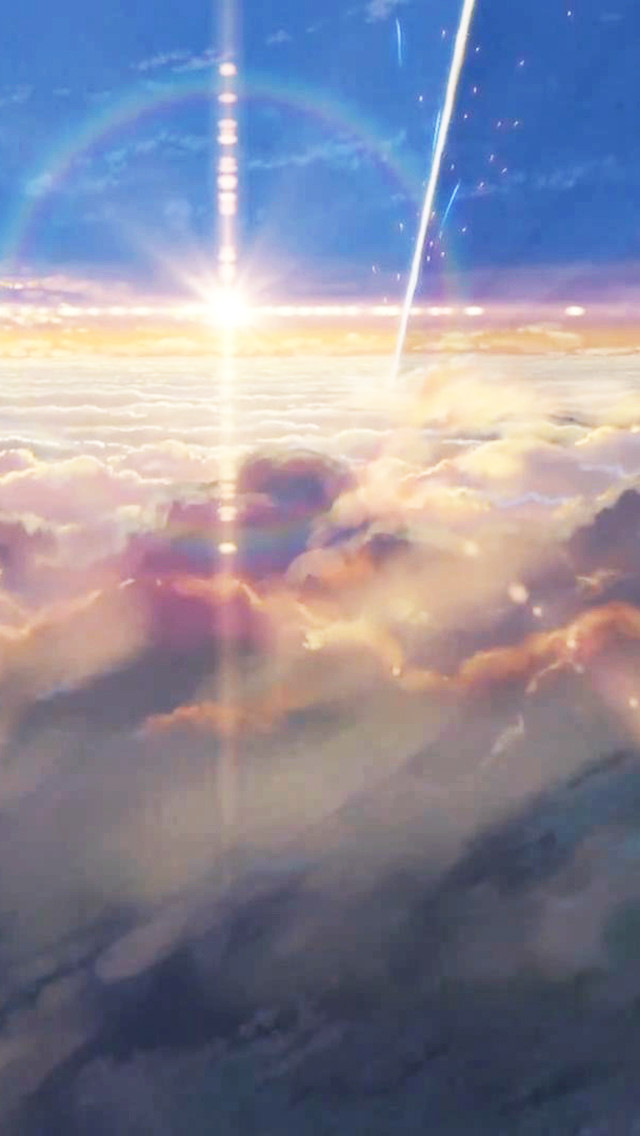 分享一组新海诚新作[你的名字]的手机壁纸。高.清.无.水.印，喜欢就转走吧！坐等明年8月！！