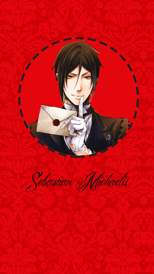 一组#黑执事# 塞巴斯的手机壁纸。男神帅哭了[可怜]分分钟舔屏！！