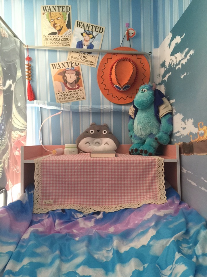 【海迷秀】能把寝室装扮成这样的一定是真海米！[嘻嘻]