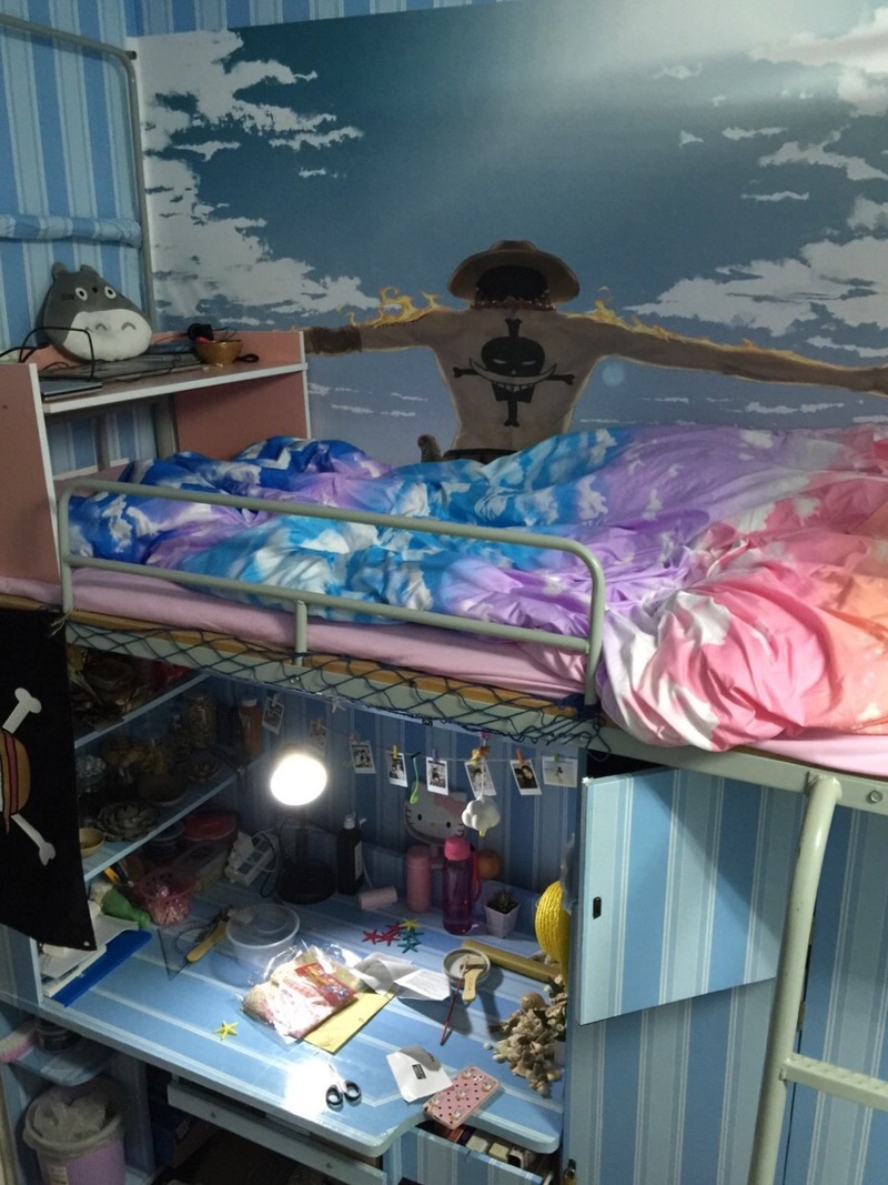 【海迷秀】能把寝室装扮成这样的一定是真海米！[嘻嘻]