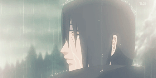 #语录# “淋雨对身体不好哦，冷酷的你到底在想些什么呢，虽然我不清楚，但在我眼里，你就像哭了一般。”