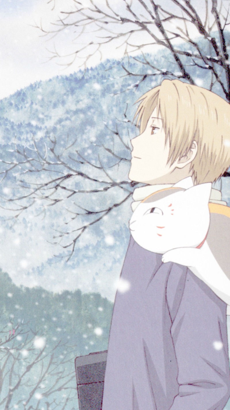 分享一组夏目友人帐的手机壁纸。愿每个人都能被这个世界温柔善待！高清无水印