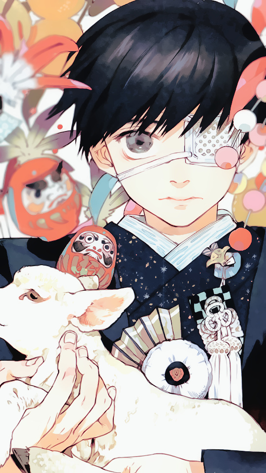 分享一组金木小天使的手机壁纸，高清无水印。