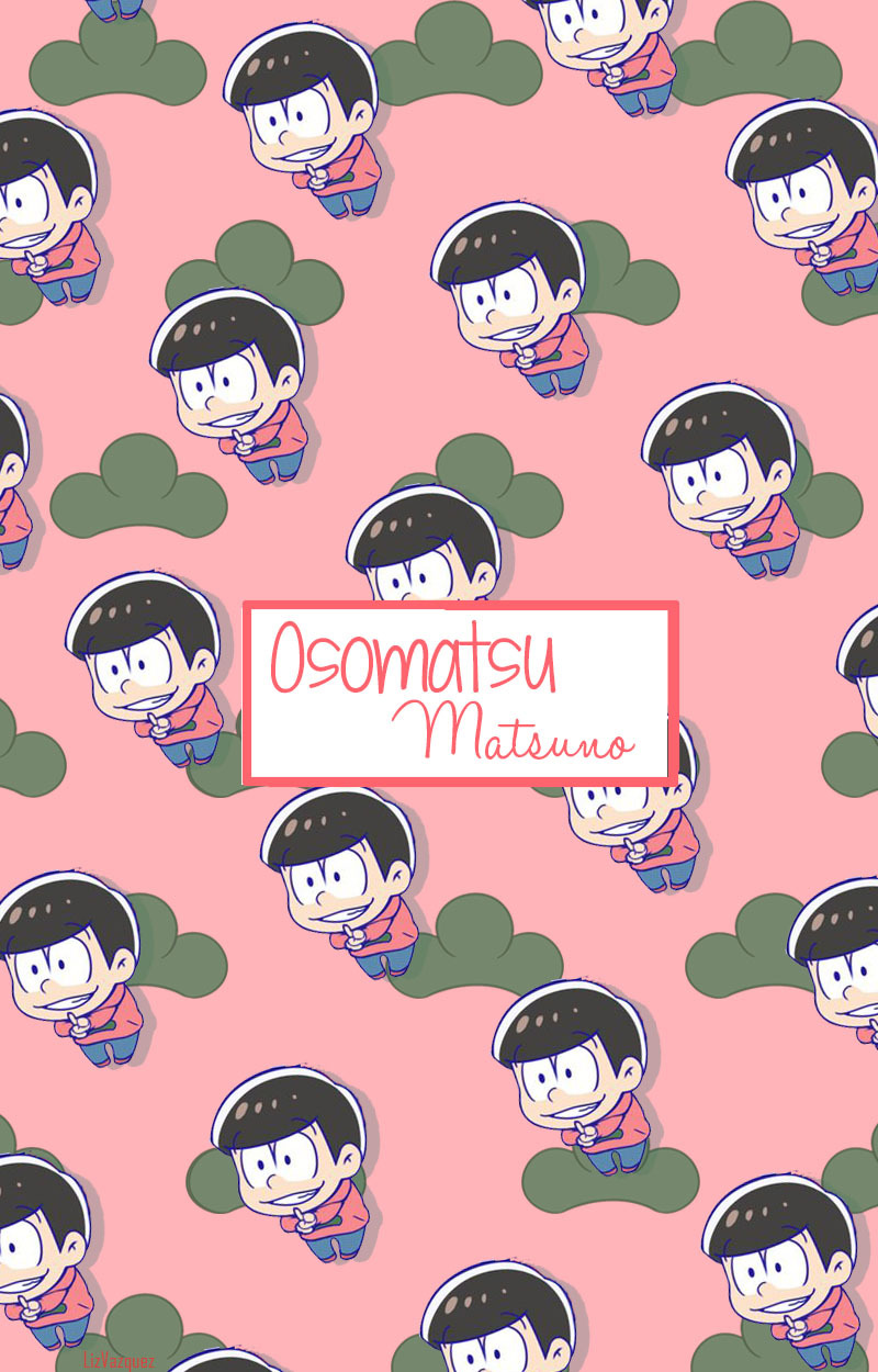 阿松六兄弟的手机壁纸一组。外形相似却性格迥异的六胞胎，你最喜欢哪个？