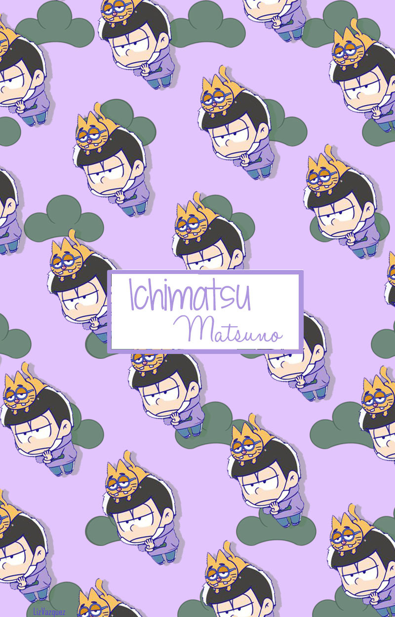 阿松六兄弟的手机壁纸一组。外形相似却性格迥异的六胞胎，你最喜欢哪个？