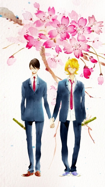 分享一组#同级生#的手机壁纸，剧场版动画2月20日上映，A-1 Pictures制作。