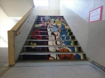 #每日分享# 11区文化祭时学校的楼梯，好帅。