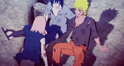 #火影忍者# 究极风暴4剧情画面，第七班结局大和解[泪]