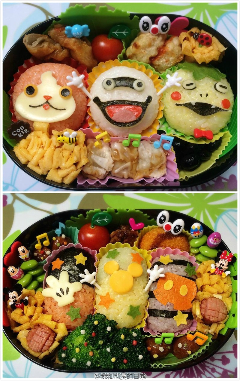 日本一位2岁孩子的妈妈mina，每天给自己的丈夫做爱心便当。已经连续更新了半年，而且每天都不重复。