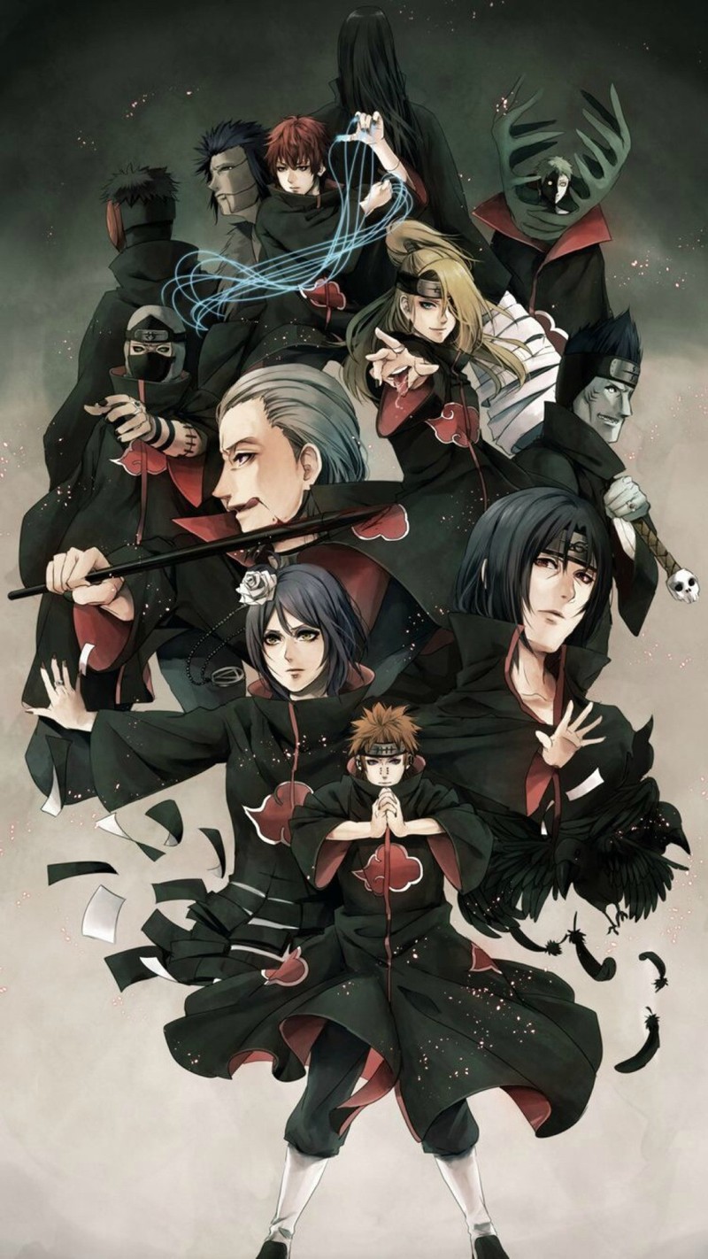 一组精美的#火影忍者#高清无水印手机壁纸[花心]