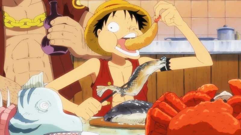 #草帽一伙#吃食要义：切记要快和防贼防盗防路飞！[笑cry]