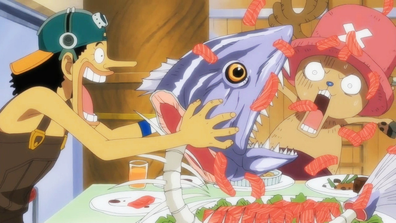 #草帽一伙#吃食要义：切记要快和防贼防盗防路飞！[笑cry]