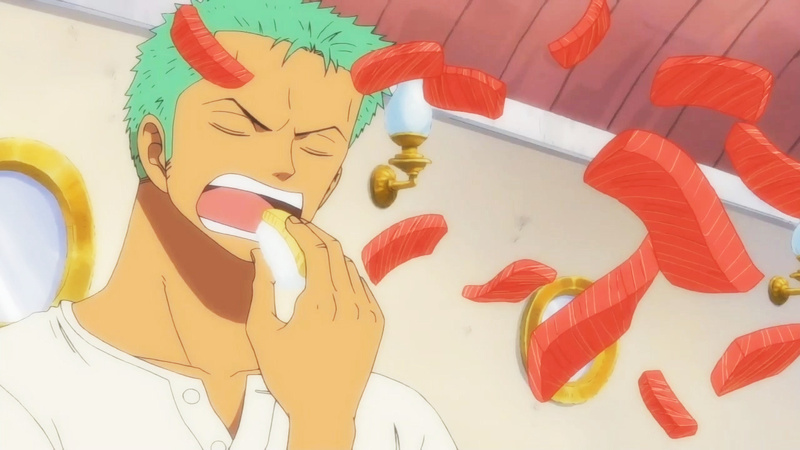 #草帽一伙#吃食要义：切记要快和防贼防盗防路飞！[笑cry]