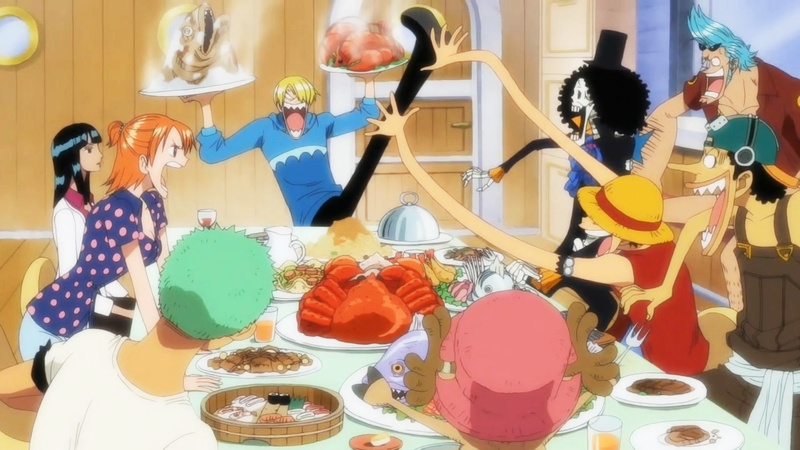 #草帽一伙#吃食要义：切记要快和防贼防盗防路飞！[笑cry]