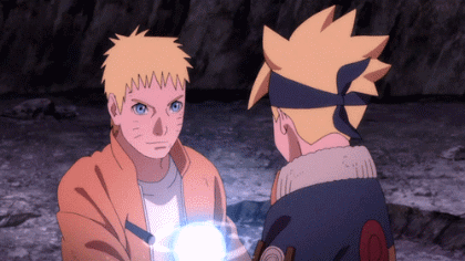 成长与传承，鸣人和博人[嘻嘻]