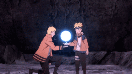 成长与传承，鸣人和博人[嘻嘻]