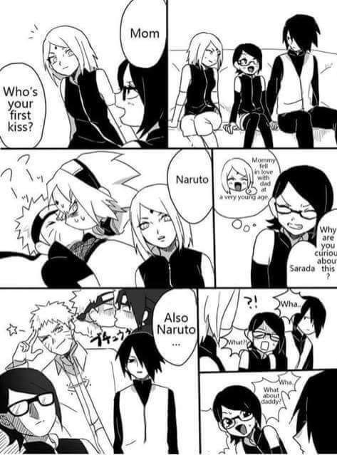 对于初吻这件事，鸣人真的是大赢家，谁画的，简直丧病[笑cry][哈哈]