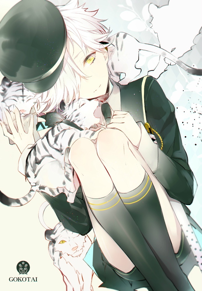 国人画师謖笔下的少年，画风好美。[花心]