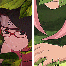 画面总是惊人的相似呢，火影制作组没有偷懒吧！[思考]