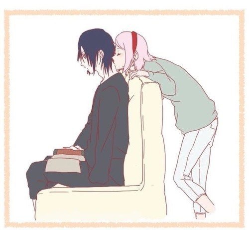 #佐樱#，两个人真是腻的不行，看的人家一脸羞涩。[花心]