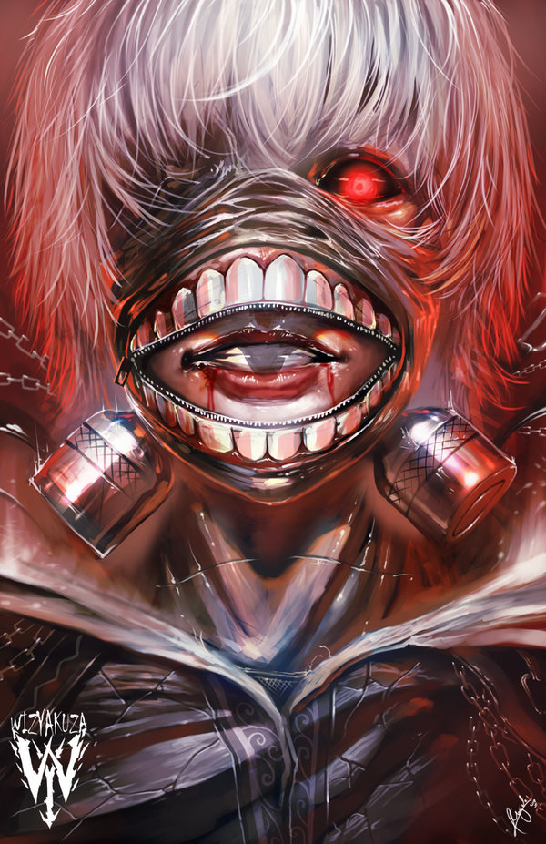 #每日分享#菲律宾插画师Wizyakuza笔下的动画人物作品，画风好帅啊！