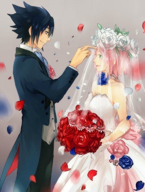 火影#同人#，好美的CP图，天天好虐[痛哭]